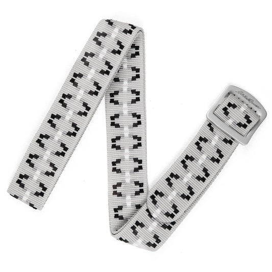 Cascade Webbing Belt With Engraved Metal Buckle-Silver-1