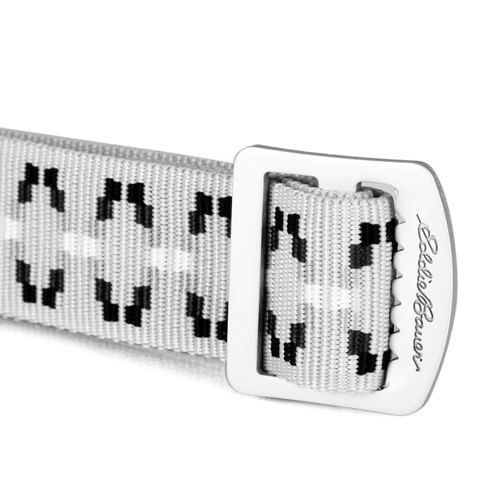 Cascade Webbing Belt With Engraved Metal Buckle-Silver-3