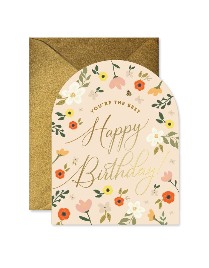 You're The Best Birthday Arch Greeting Card - Olita Gifts & Goods
