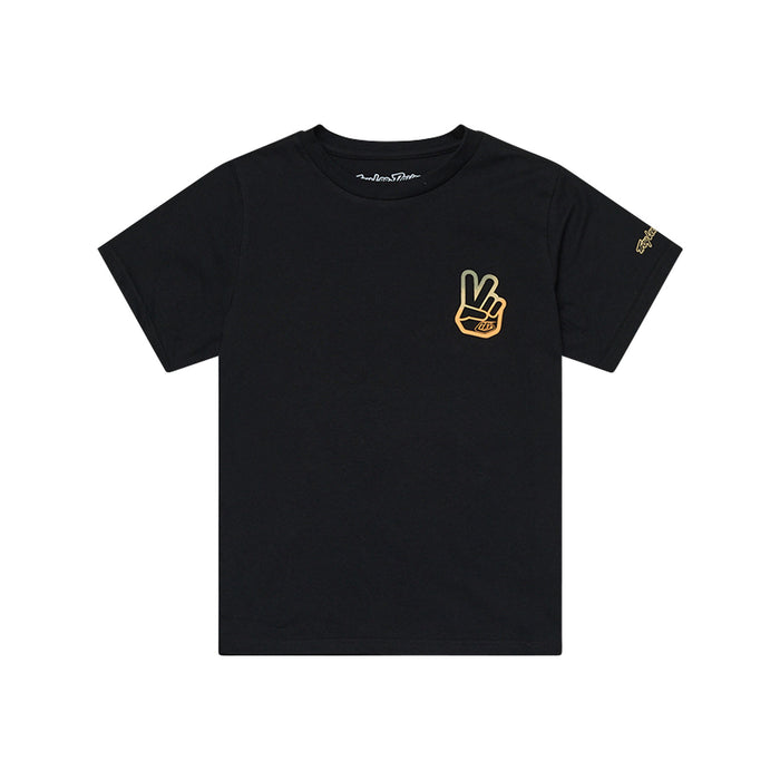 Youth Short Sleeve Tee Peace Out Black