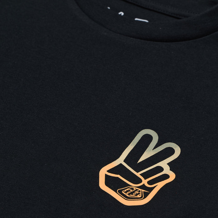 Youth Short Sleeve Tee Peace Out Black