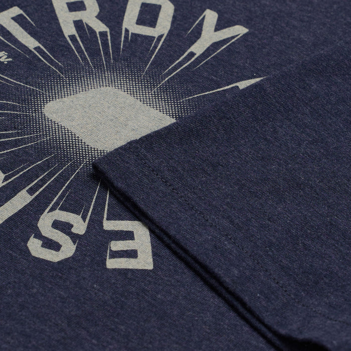 Youth Short Sleeve Tee Rotation Navy Heather
