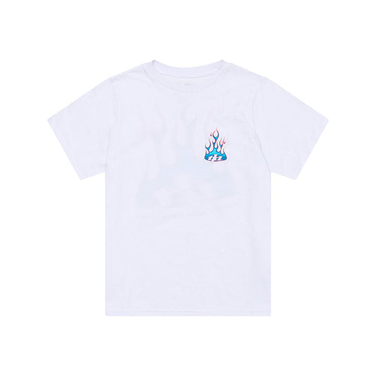 Youth Short Sleeve Tee Torched White