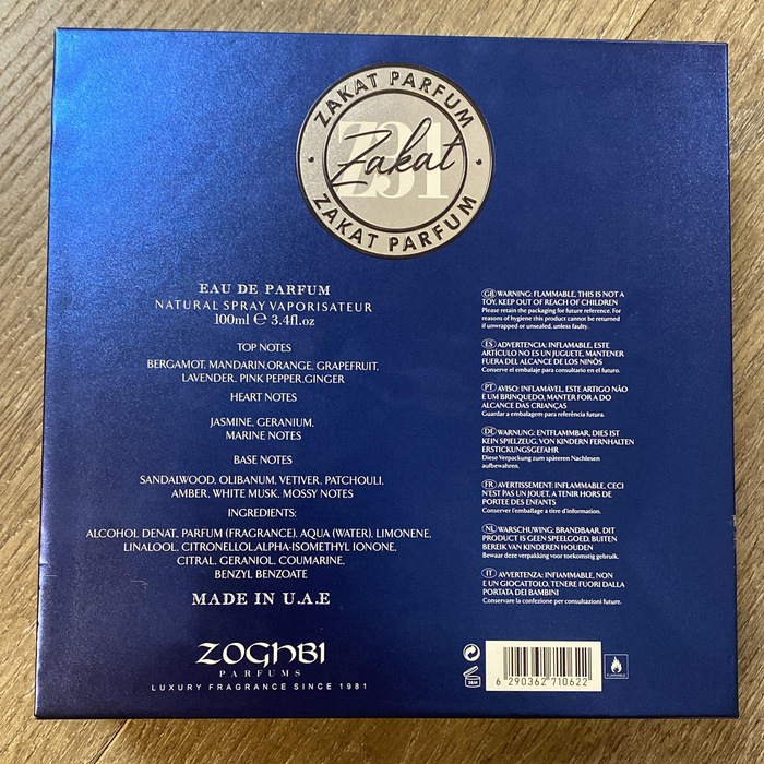 Z31 By Zakat Eau De Parfum 100 ML (3.4 FL OZ) Men