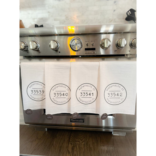 Zip Code Cotton Tea Towel