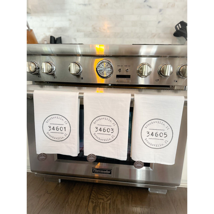 Zip Code Cotton Tea Towel