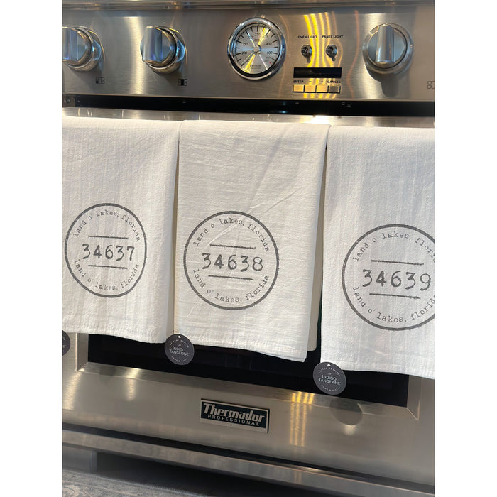 Zip Code Cotton Tea Towel